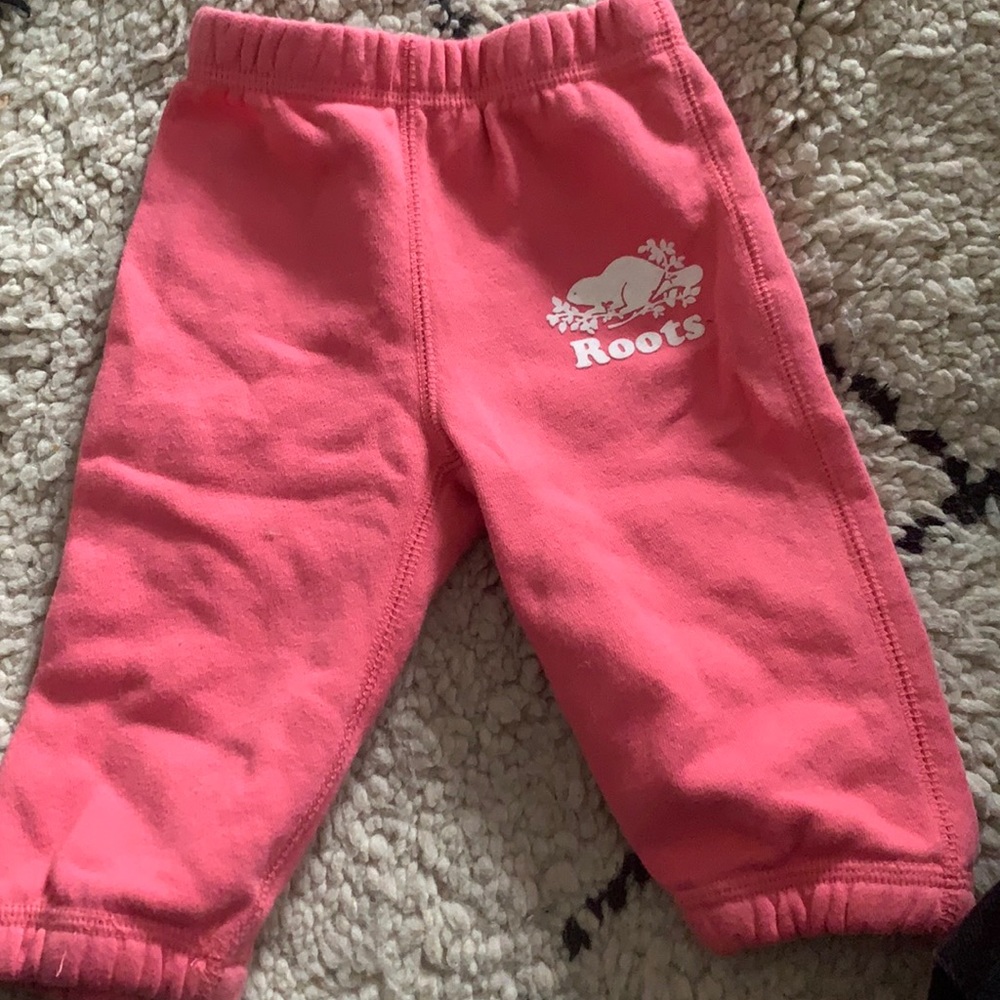 Roots Pink Sweatpants (6-12 months)